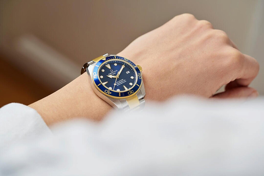 Часы Certina DS Action Diver Powermatic C032.807.22.041.10 — синий, механические