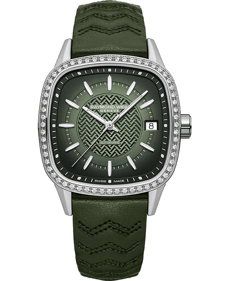 Часы Raymond Weil Freelancer 2490-SCS-52051 — женские, зеленый