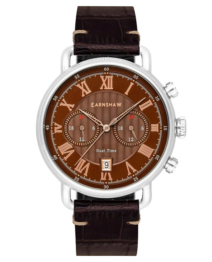 Часы Earnshaw Investigator ES-8194-03 — мужские, коричневый
