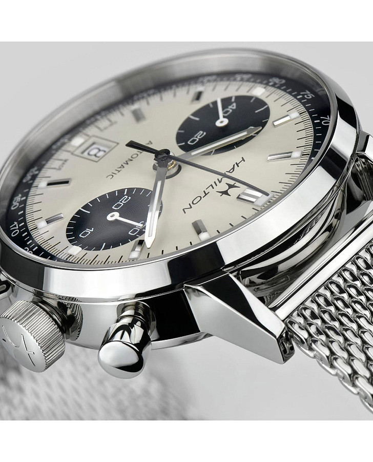 Часы Hamilton American Classic Intra-Matic Auto Chrono H38416111 — нержавеющая сталь, мужские