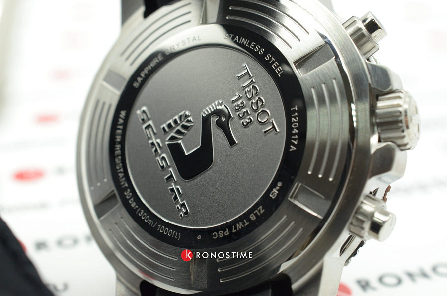 Часы Tissot Seastar 1000 Chronograph T120.417.17.041.00 — сталь металл, каучук
