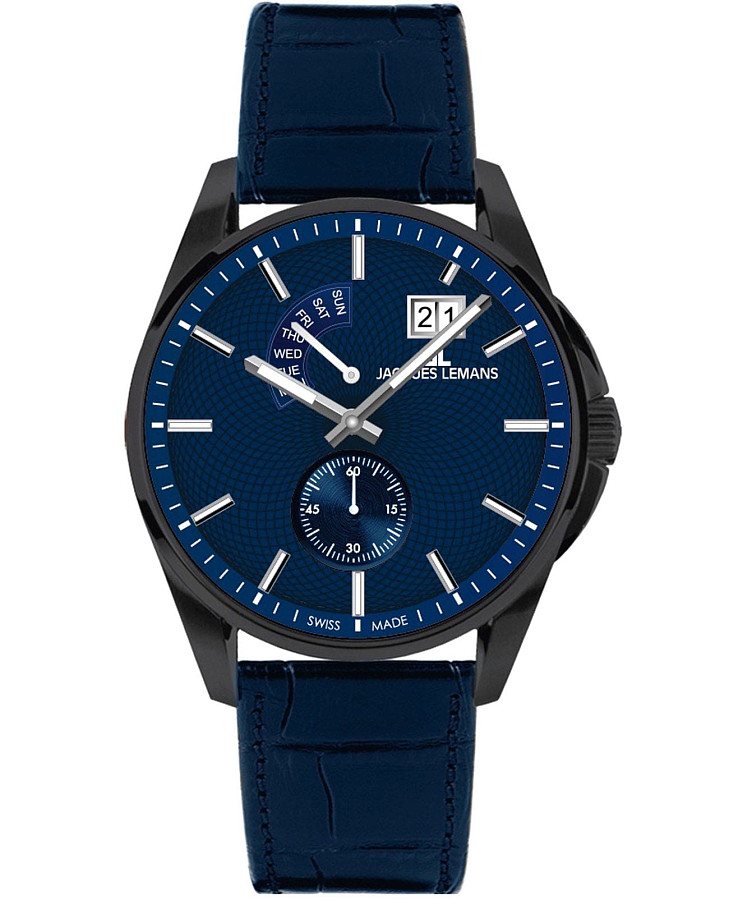 Часы Jacques Lemans Derby 1-2199J — мужские, синий