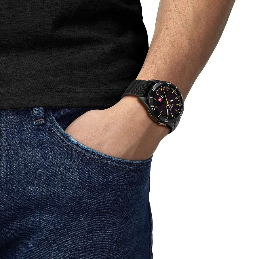 Часы Tissot T-Touch Connect Sport Jungfraubahn Т153.420.47.051.06 — мужские, тканевый