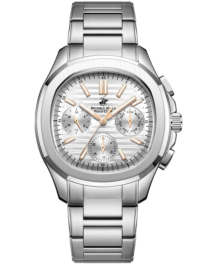 Часы Beverly Hills Polo Club BP3212X.331 — мужские, серебристый