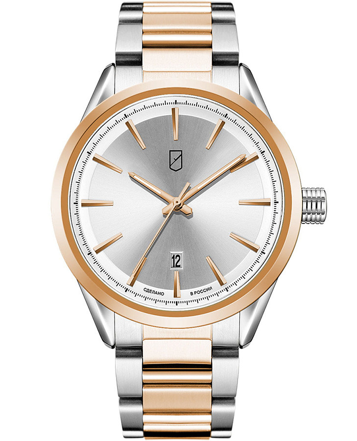 Часы УЧЗ Spectr 1524A5B6 — мужские, серебристый