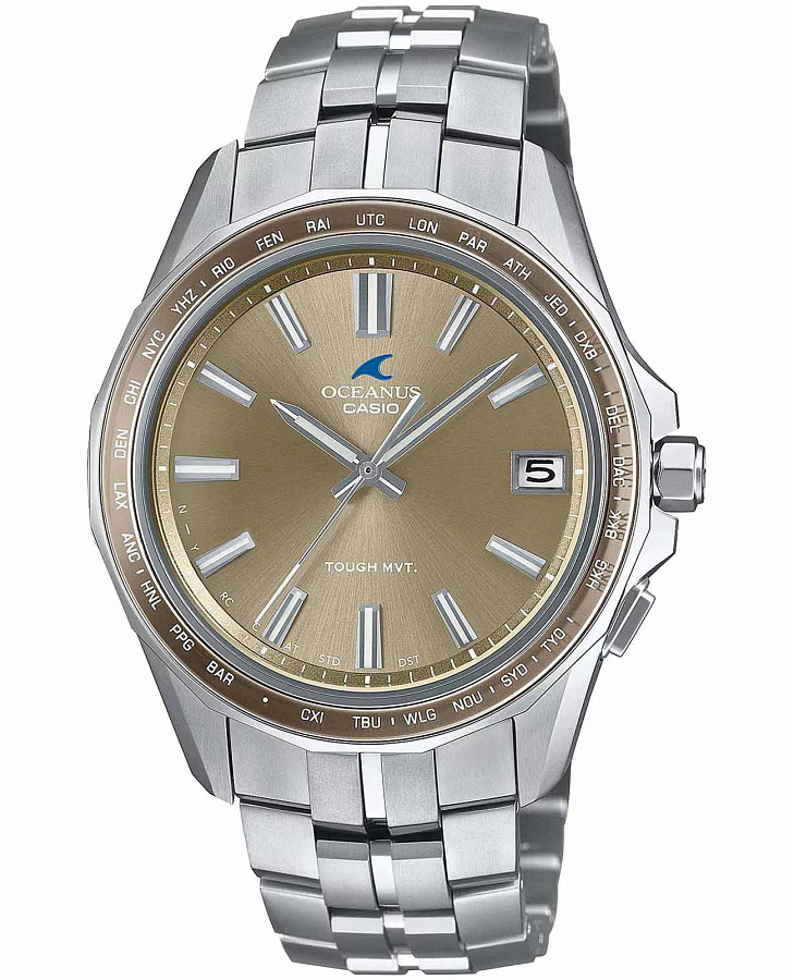 Часы Casio Oceanus OCW-S400A-5A — мужские, золотистый