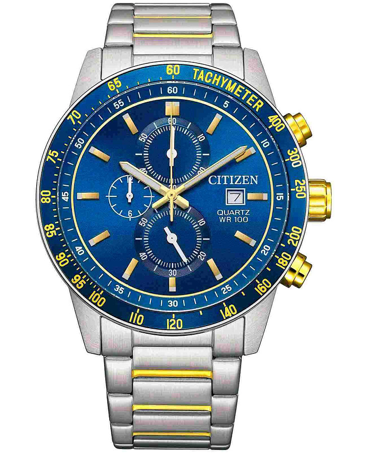 Часы Citizen Chronograph AN3684-59L — мужские, синий
