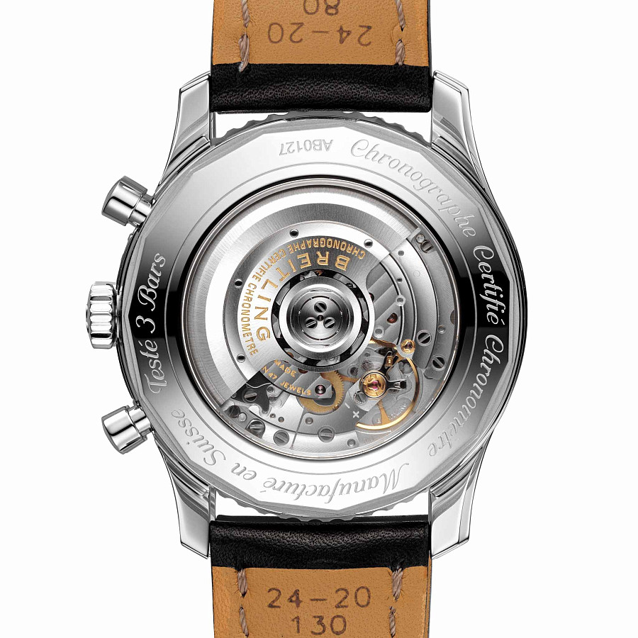 Часы Breitling Navitimer B01 Chronograph 46 AB0127211B1X1 — кожаный, мужские