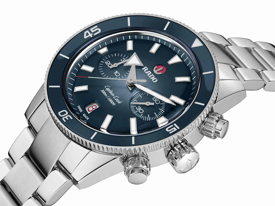 Часы Rado Captain Cook Automatic Chronograph R32145208 — механические, металл сталь