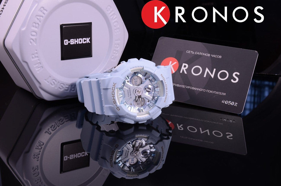 Часы Casio G-Shock GMA-S120DP-2A — артикул GMA-S120DP-2A, женские