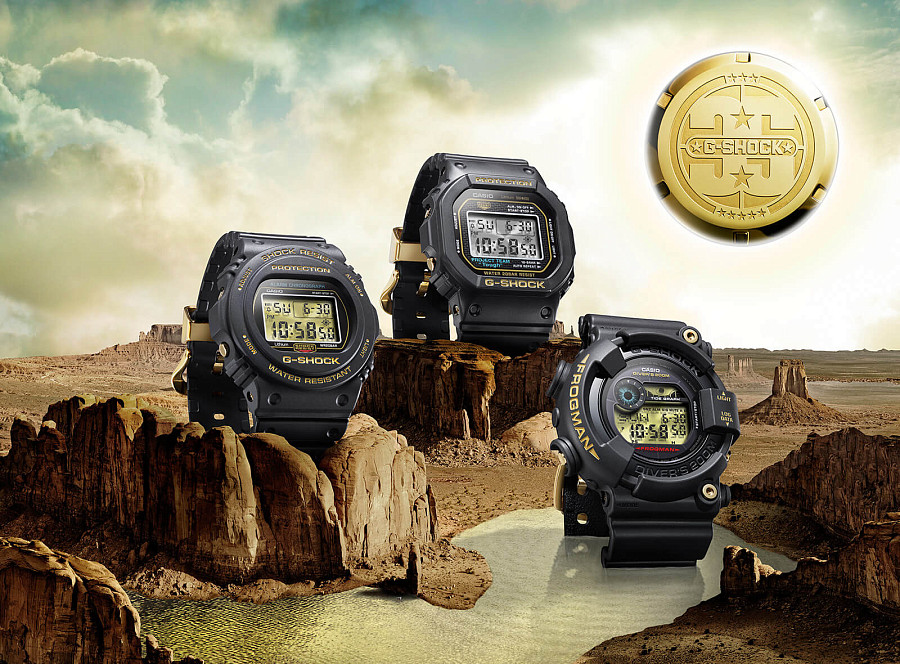 Часы Casio G-Shock DW-5035D-1B — электронные, сталь пластик