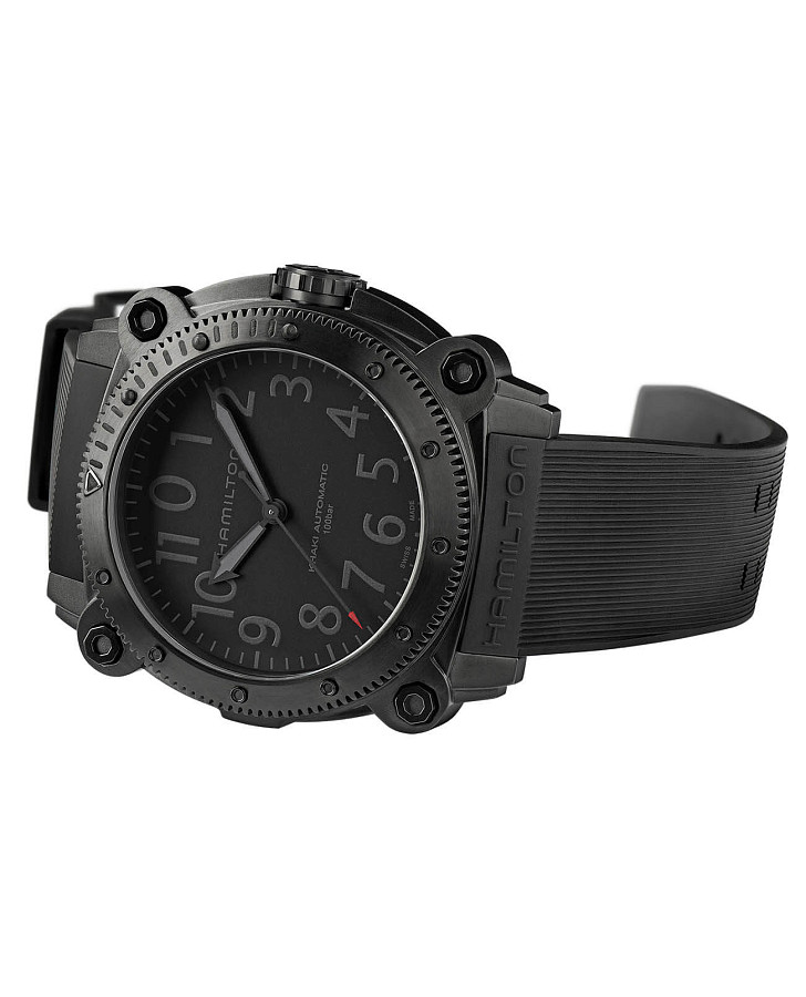Часы Hamilton Khaki Navy BeLOWZERO Auto Limited Edition H78505332 — механические, титан
