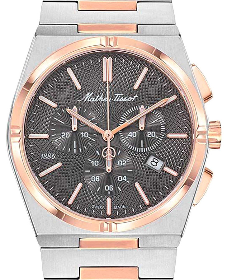 Часы Mathey-Tissot Zeus H118CHRS — кварцевые, металл сталь