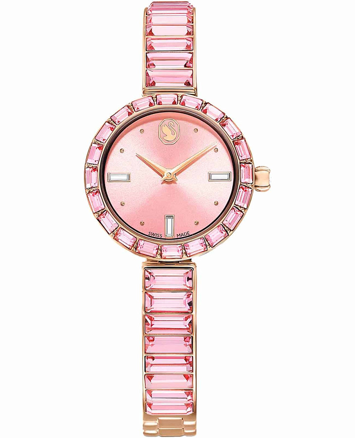 Часы Swarovski Matrix Bangle 5679890 — женские, розовый
