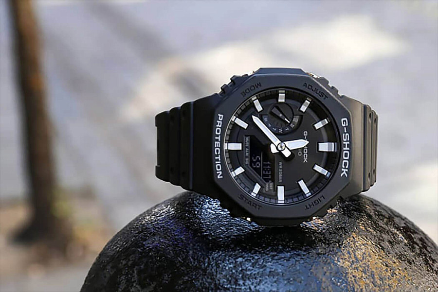 Часы Casio G-Shock GA-2100-1ADR (GA-2100-1A) — карбон пластик, пластик