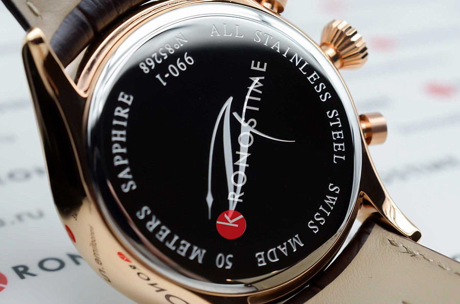 Часы Aerowatch Les Grandes Classiques 78990 RO03 — мужские, кожаный