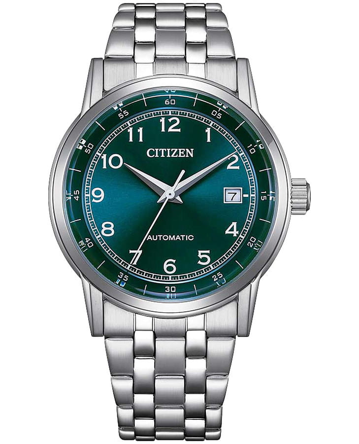 Часы Citizen Automatic NJ0210-56M — мужские, зеленый