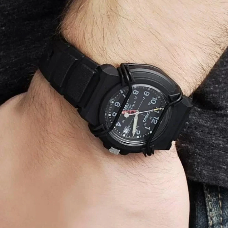 Часы Casio Collection HDA-600B-1BVDF (HDA-600B-1B) — кварцевые, пластик сталь