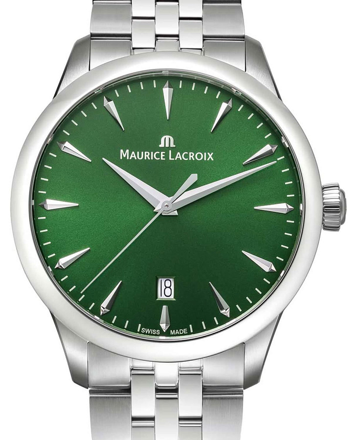 Часы Maurice Lacroix 1975 751007-SS002-630-1 — зеленый, металл сталь