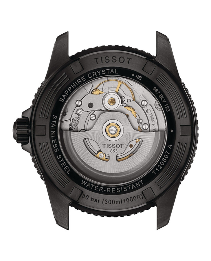 Часы Tissot Seastar 1000 Powermatic 80 40mm T120.807.33.051.00 — сталь c pvd покрытием, мужские