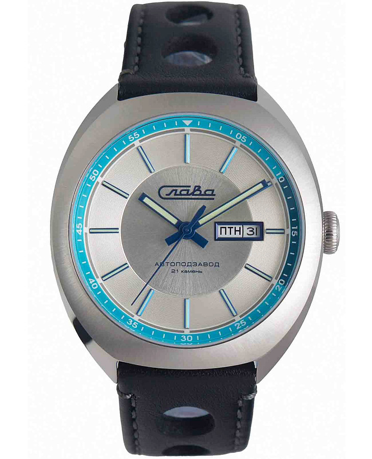 Часы Слава Мир 3010698/300-8205 — мужские, серебристый