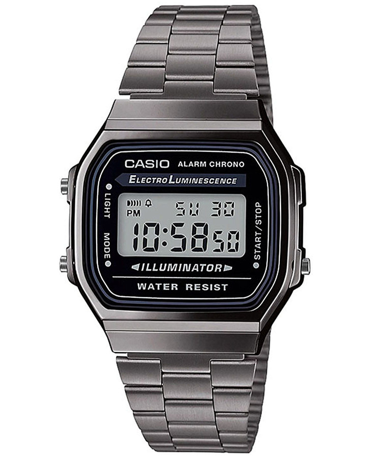 Часы Casio Collection A168WGG-1ADF (A168WGG-1A) — мужские, серый