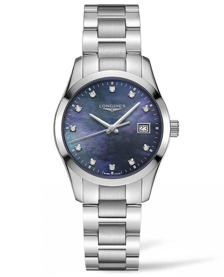 Часы Longines Conquest Classic L2.386.4.88.6 — женские, перламутровый