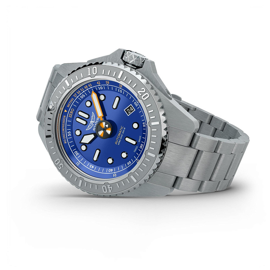 Часы Aviator Xpro Dive 200 V.1.43.0.385.5 — механические, сталь металл