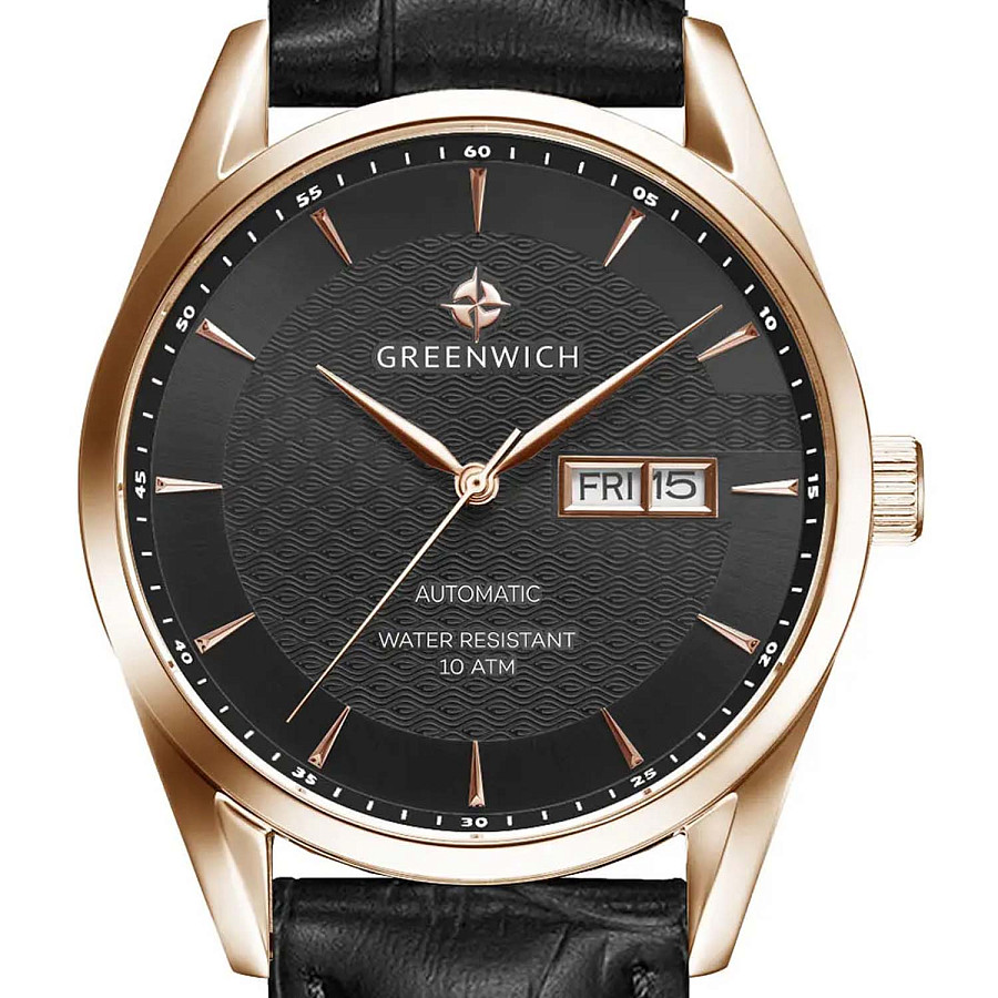 Часы Greenwich Good Luck Classic GW 074.41.31 — механические, металл сталь