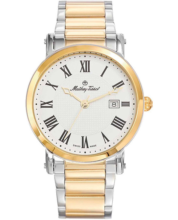 Часы Mathey-Tissot City Metal HB611251MBR — мужские, белый