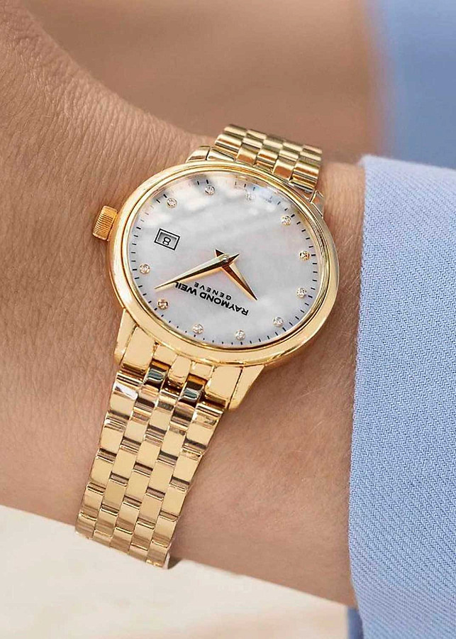 Часы Raymond Weil Toccata Classic 5985-P-97081 — нержавеющая сталь с pvd-покрытием, женские