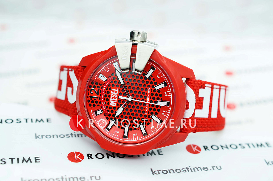 Часы Diesel Baby Chief DZ4619 — красный, металл сталь пластик