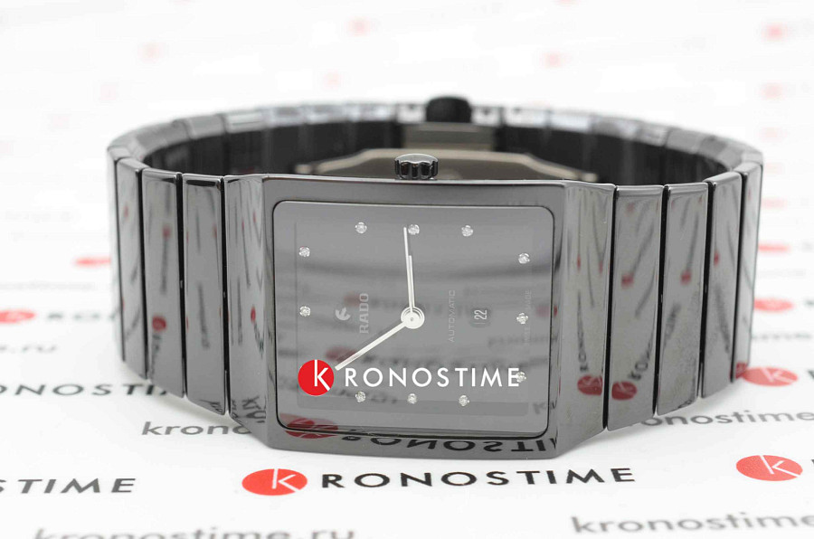 Часы Rado Ceramica Automatic Diamonds R21807702 — высокотехнологичная керамика, мужские