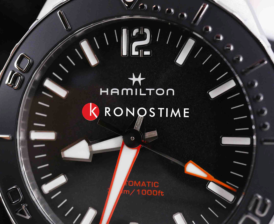 Часы Hamilton Khaki Navy Frogman Auto H77825331 — металл сталь, Швейцария