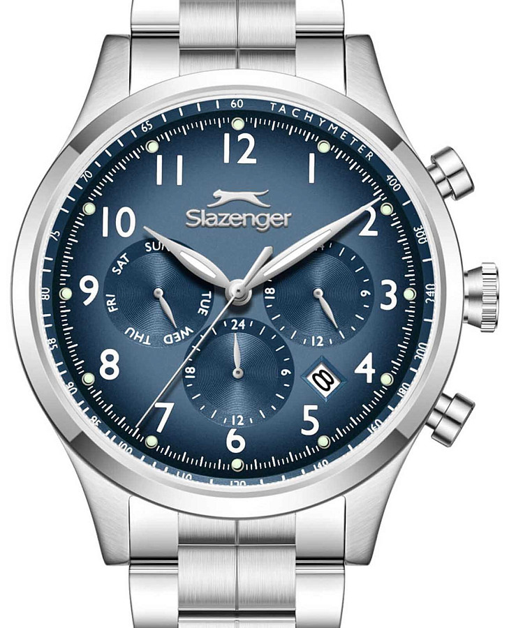 Часы Slazenger SL.09.2598.2.390 — кварцевые, металл сталь