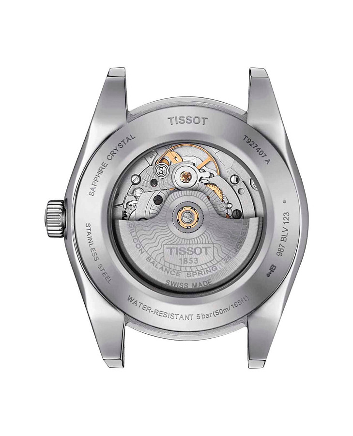 Часы Tissot Gentleman Powermatic 80 Silicium 18K Gold T927.407.41.031.01 — нержавеющая сталь, мужские