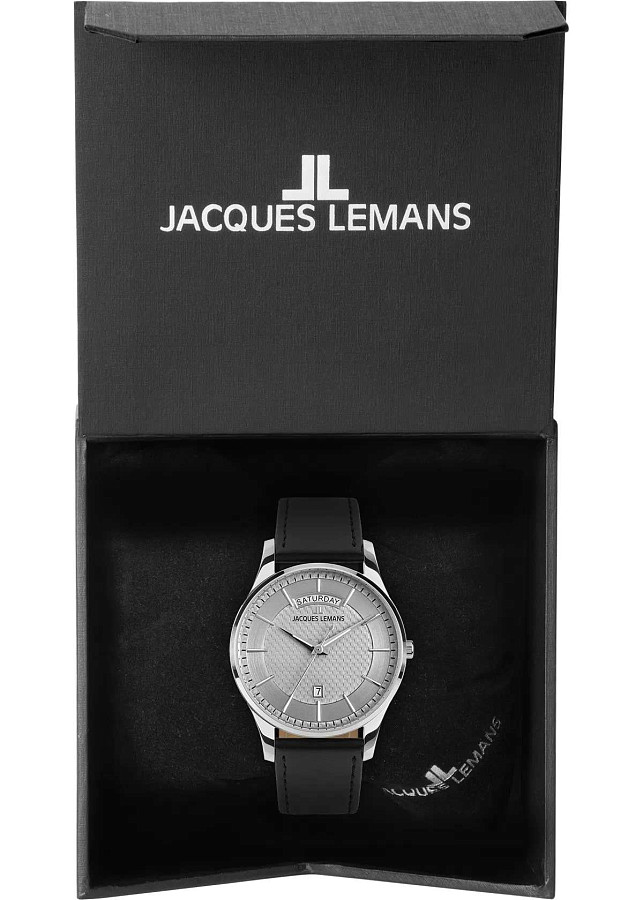 Часы Jacques Lemans London 1-2193B — кварцевые, сталь металл