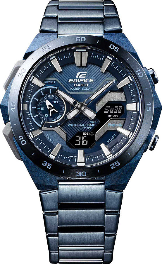 Часы Casio Edifice ECB-2200CB-2A — металл карбон, Япония