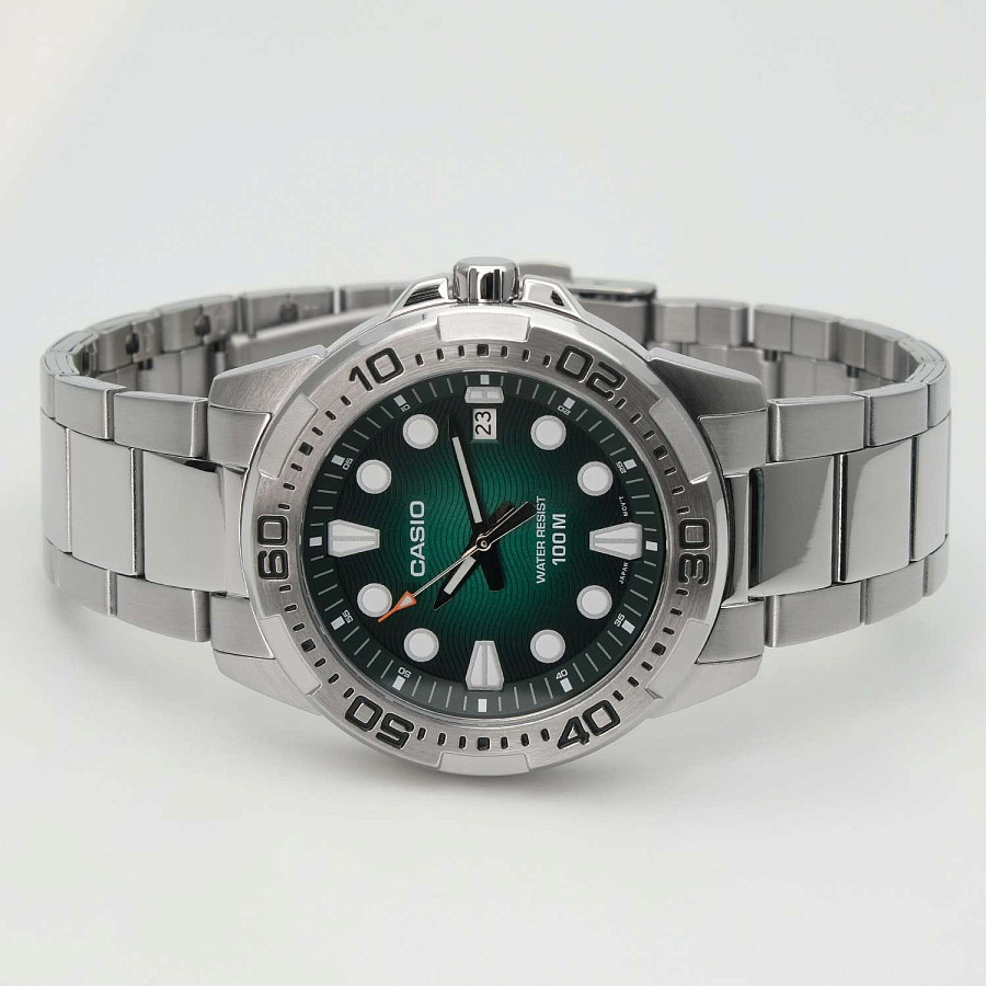 Часы Casio Collection MTD-140D-3A — нержавеющая сталь, мужские