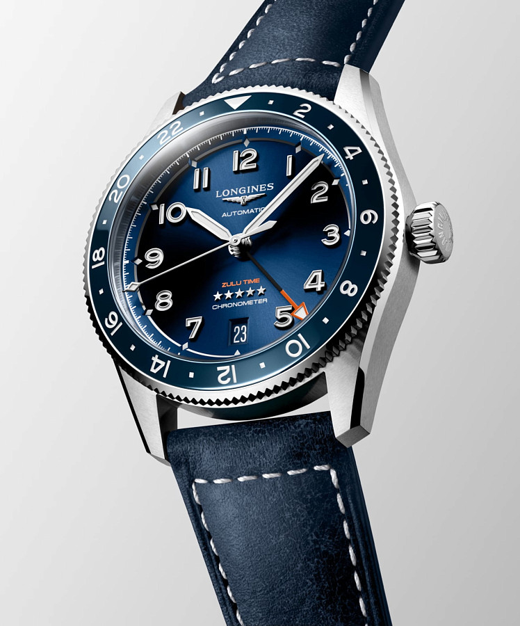Часы Longines Spirit L3.802.4.93.2 — кожаный, мужские