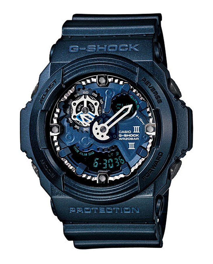 Часы Casio G-Shock GA-300A-2A — мужские, синий