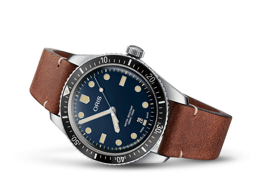 Часы Oris Divers Sixty‑Five 01 733 7707 4055-07 5 20 45 — механические, сталь