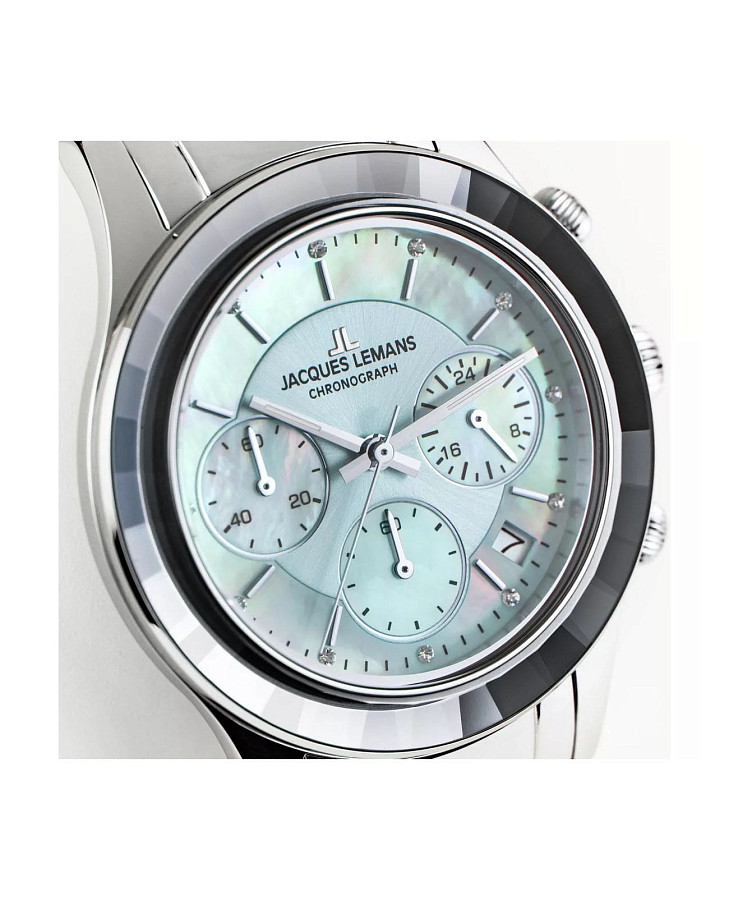 Часы Jacques Lemans Venice 1-2151K — кварцевые, металл сталь