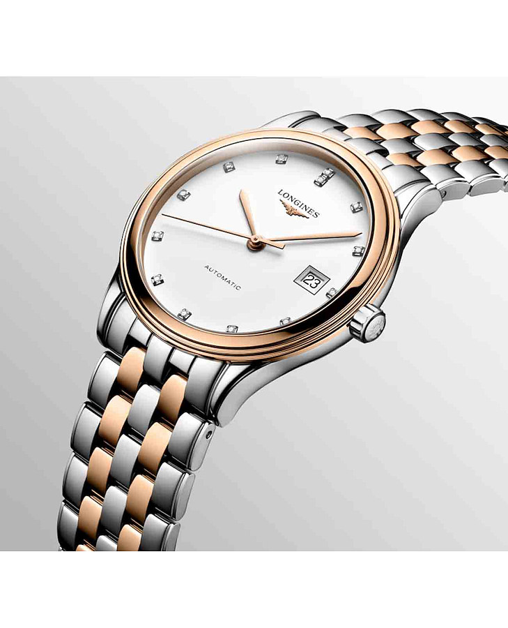 Часы Longines Flagship L4.974.3.99.7 — мужские, сталь c pvd покрытием