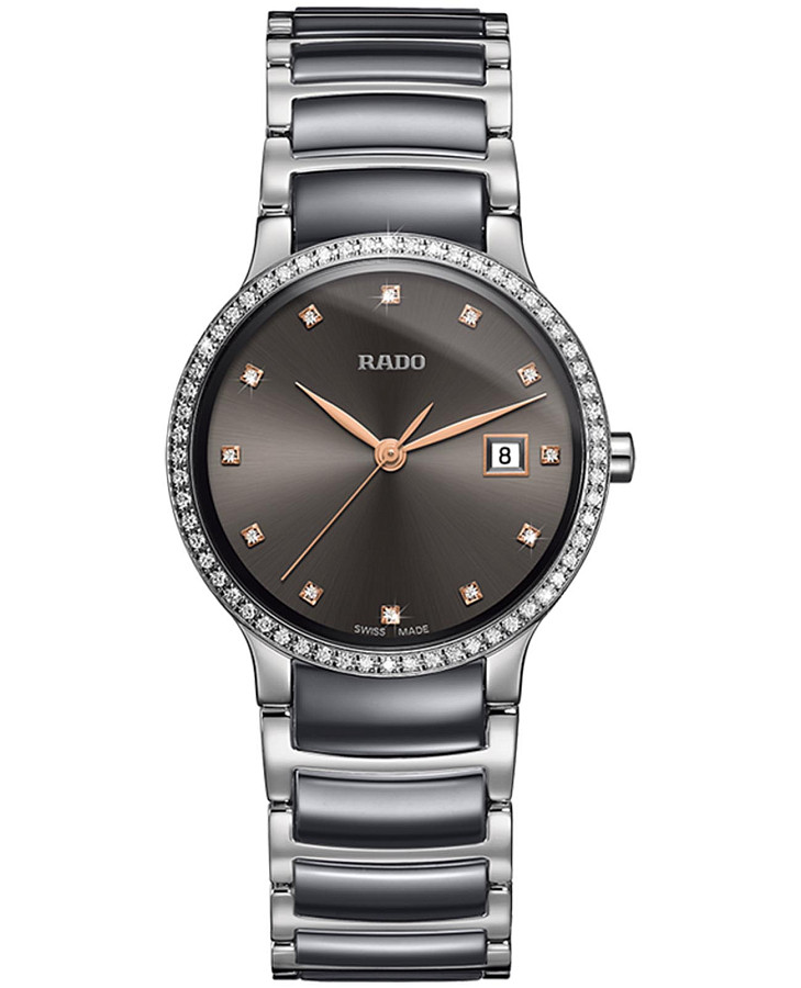 Часы Rado Centrix Diamonds R30936732 — женские, серый