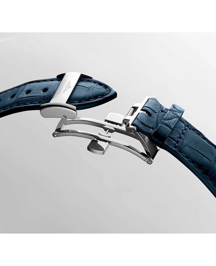 Часы Longines Master Collection L2.773.4.71.2 — синий, сталь металл
