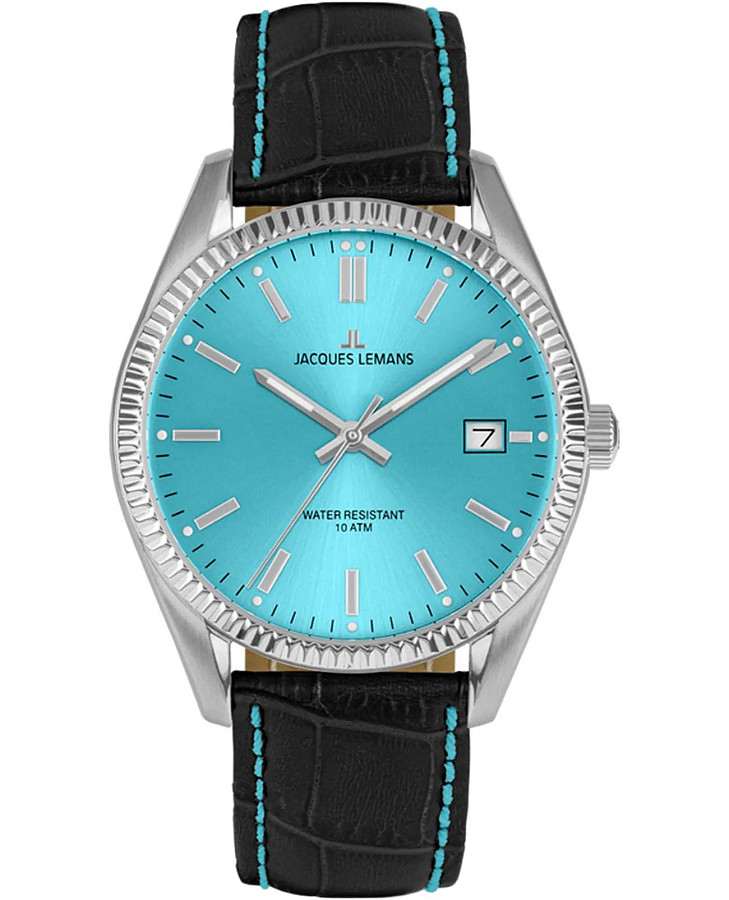 Часы Jacques Lemans Derby 50-4S — мужские, голубой