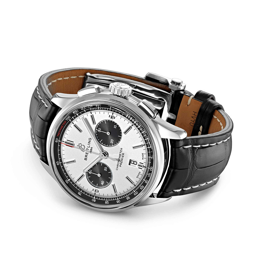 Часы Breitling Premier B01 Chronograph 42 AB0118221G1P1 — сталь металл, Швейцария