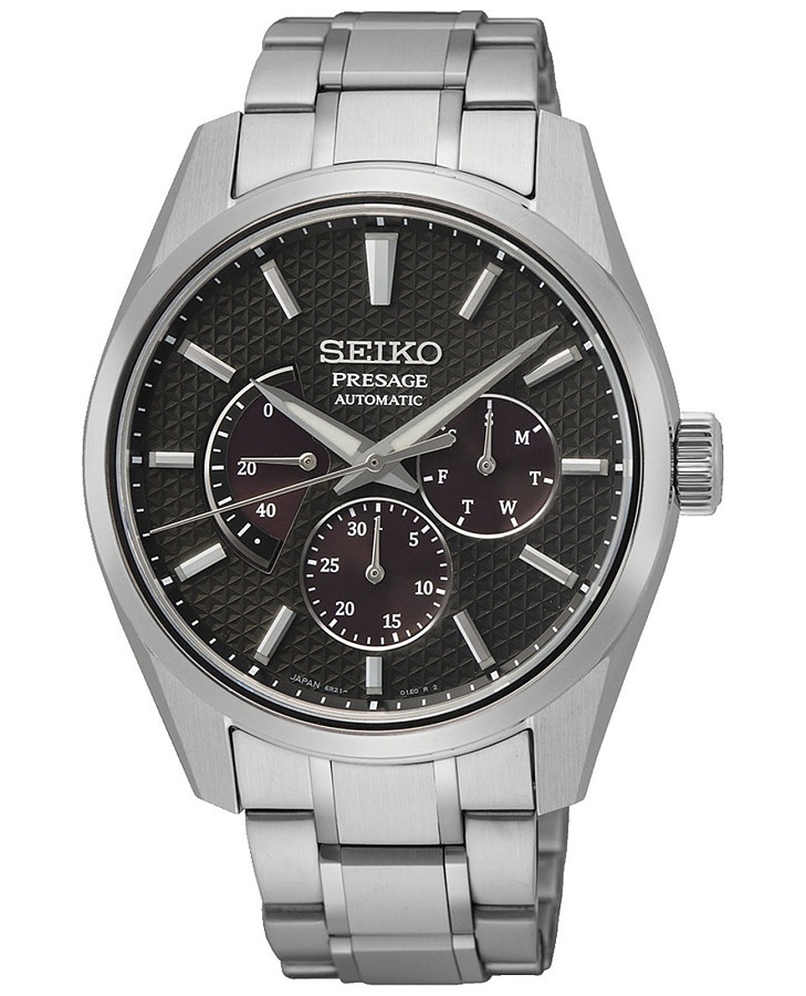 Часы Seiko Presage Sharp Edged Series SPB307 — мужские, коричневый