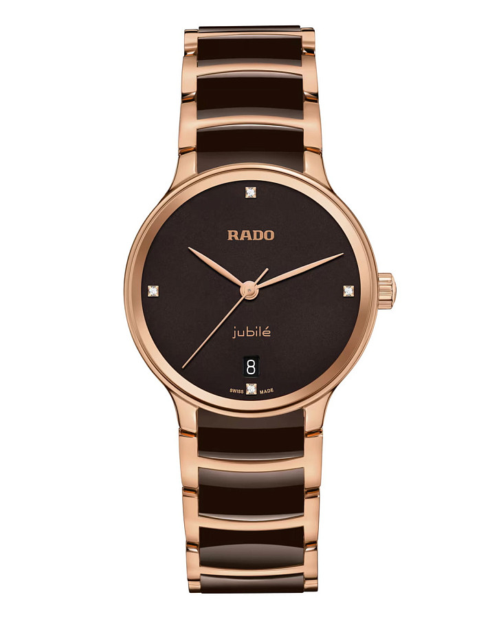 Часы Rado Centrix R30038712 — женские, коричневый